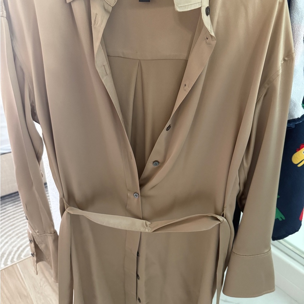 Banana Republic Beige Silk Dress